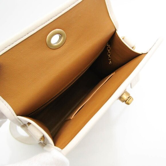 COACH One Shoulder Bag 1980-137 White Leather Mini Limited Edition Handbag - Picture 3 of 11